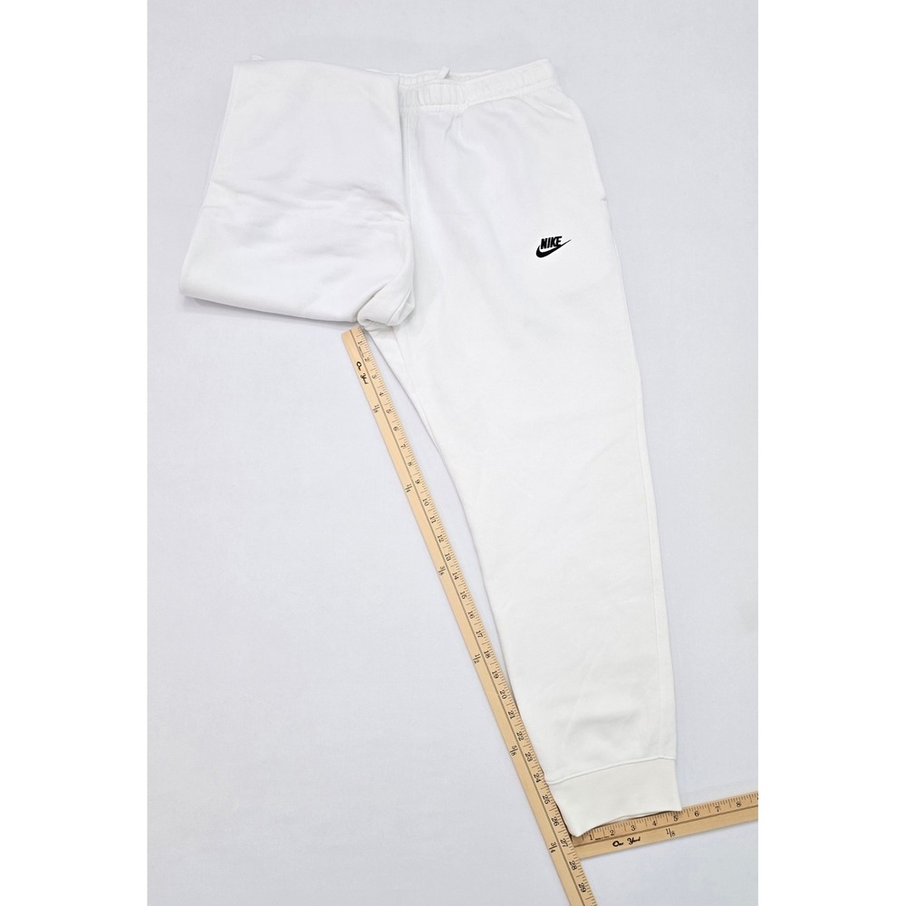 Nike Sportswear Club Fleece Joggers Mens 2XL White BV2671-100 Sweatpants - Picture 9 of 12